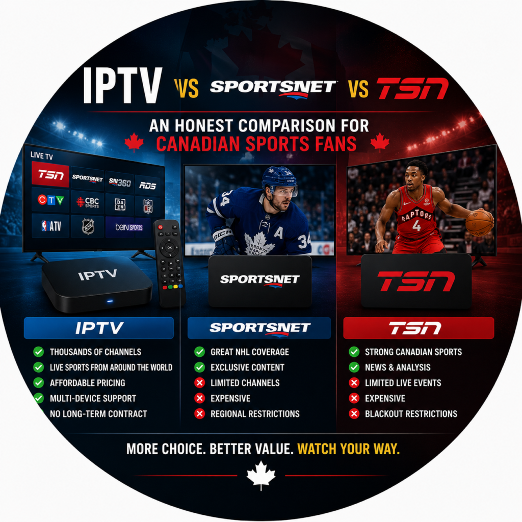 IPTV vs Sportsnet vs TSN — An Honest Comparison for Canadian Sports Fans